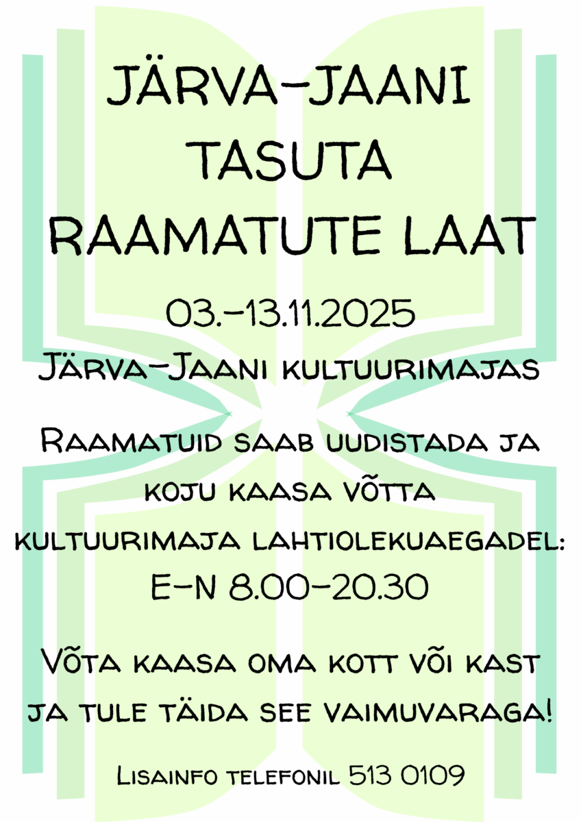 03.11.2025 Järva-Jaanis tasuta-raamatute-laat